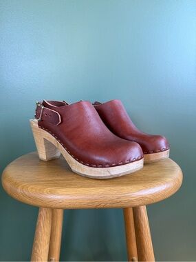 Bryr Studio Suzie Closed Toe Clog Mules with Buckle